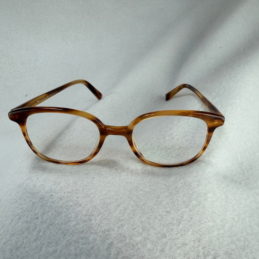 Warby Parker Dahl 270 Striped Molasses Tortoise Round Eyeglasses 51-20-145